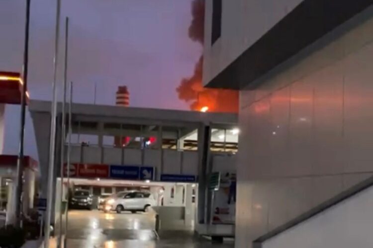 Kilang minyak di Balikpapan terbakar