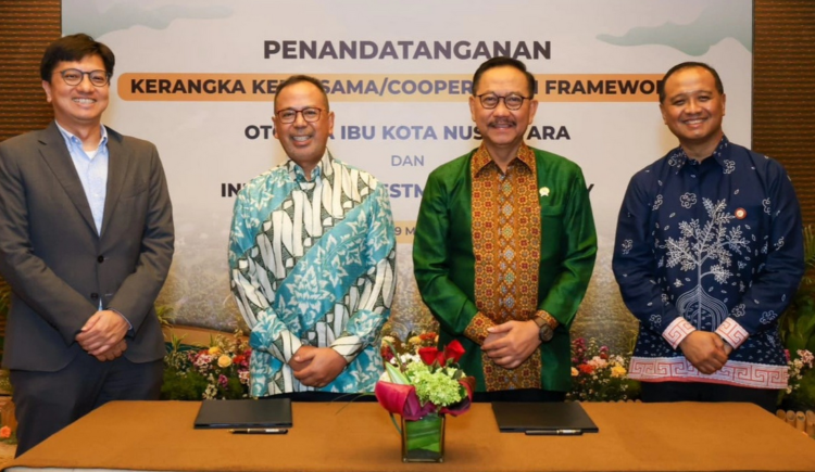 Penandatangan Kerjasama Investasi IKN dan INA di Bali, Minggu 19 Mei 2024