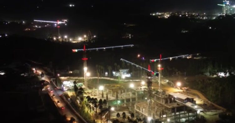 Penampakan IKN malam hari, Sabtu 18 Mei 2024