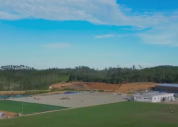Pembangunan Training Center PSSI di IKN sudah mencapai 90 persen, Selasa 28 Mei 2024. Foto: Tangkapan layar/Youtube/Babehsan