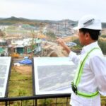 Presiden Jokowi memantau langsung pembangunan IKN