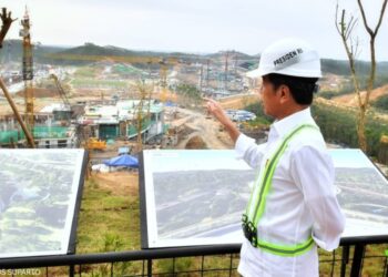 Presiden Jokowi memantau langsung pembangunan IKN