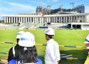 Lapangan upacara di Istana Negara IKN