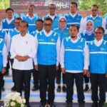 Groundbreaking PLN Hub dihadiri oleh Presiden RI Joko Widodo bersama Menteri Kabinet Indonesia Maju yang dilaksanakan di IKN