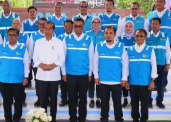 Groundbreaking PLN Hub dihadiri oleh Presiden RI Joko Widodo bersama Menteri Kabinet Indonesia Maju yang dilaksanakan di IKN
