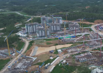 Penampakan apartemen ASN di IKN. Foto: Warga Nusantara/Youtube