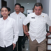 Plt Wakil Kepala OIKN, Raja Juli Antoni (kiri depan, kemeja lengan panjang) saat meninjau kantor OIKN di Kota Balikpapan, Kamis 13 Juni 2024. Foto: IKN