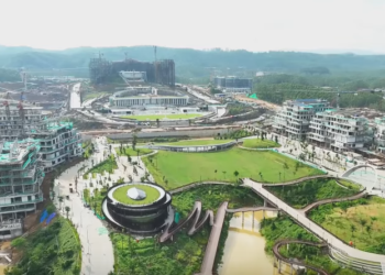 Penampakan pembangunan IKN terkini, Senin 17 Juni 2024. Foto: Tangkapan Layar/Youtube Dian Rana
