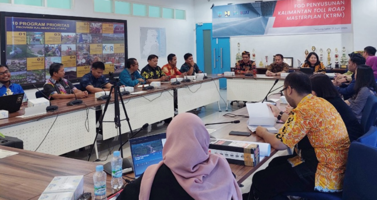 FGD penyusunan Kalimantan Toll Road Masterplan, Jumat 21 Juni 2024. Foto: Dok/Diskominfo Provinsi Kaltara