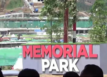 Basuki minta pekerja ditambah karena Memorial Park ditargetkan rampung H-1. Foto: Youtube