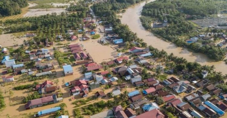 Sepaku mengalami banjir bandang pada Senin 24 Juni 2024
