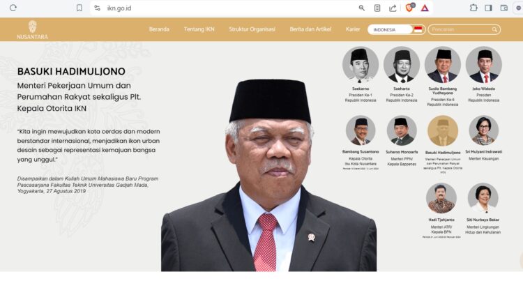 Website Otorita IKN Sudah On Lagi