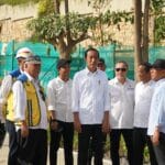 Presiden Jokowi saat meninjau IKN
