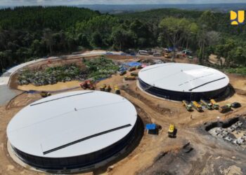 PUPR telah menyelesaikan pembangunan Bendungan Sepaku Semoi berkapasitas 2.500 liter/ detik