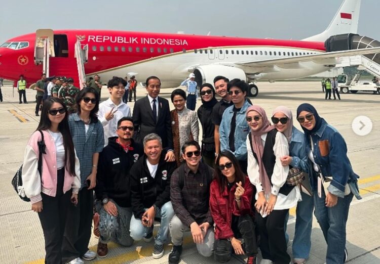 Presiden Jokowi Bertolak ke IKN, Sejumlah Artis dan Influencer Turut Serta