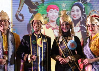 Kanda Dinda Perwakilan Kutai Kartanegara (Kukar) terpilih menjadi Duta Budaya Kaltim. Foto: Diskominfo Provinsi Kaltim