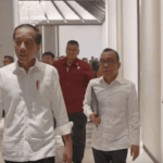 Presiden Joko Widodo pertama kalinya menjajal ngantor di Istana Presiden IKN, Senin 29 Juli 2024.