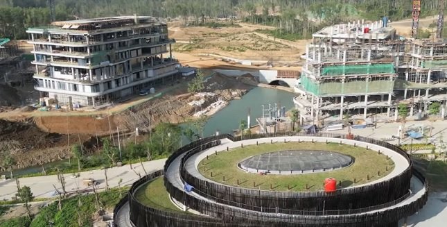 Plaza Bhinneka merupakan ruang terbuka ketiga dari tiga ruang terbuka di sepanjang Sumbu Kebangsaan (pilar utama struktur kota IKN). Foto: Dok/Tekniksipil