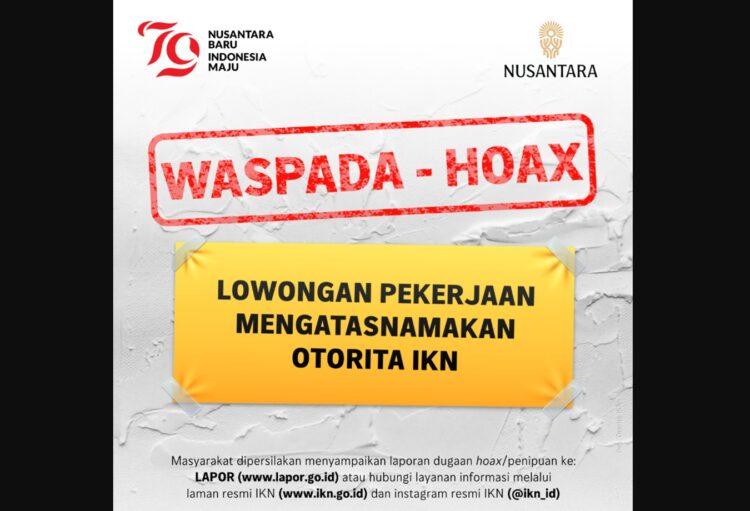 Informasi Loker Otorita IKN, Troy Pantouw: Itu Hoax, Masyarakat Harus Berhati-hati