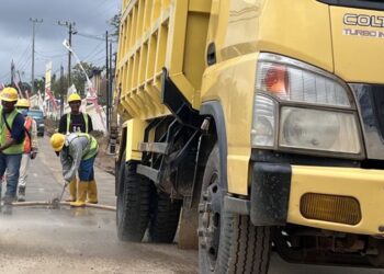 Jelang HUT ke-79 RI di IKN, Jalan Negara Dibersihkan