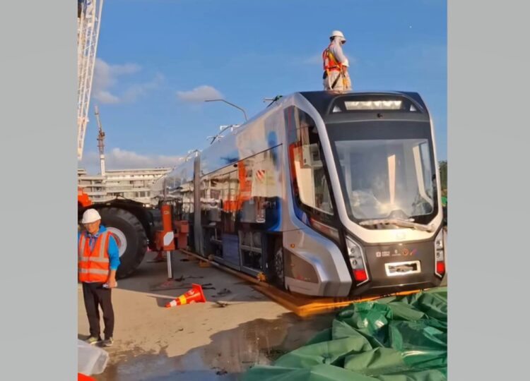 Kereta Otonom Tanpa Rel IKN Diuji Jalan Besok