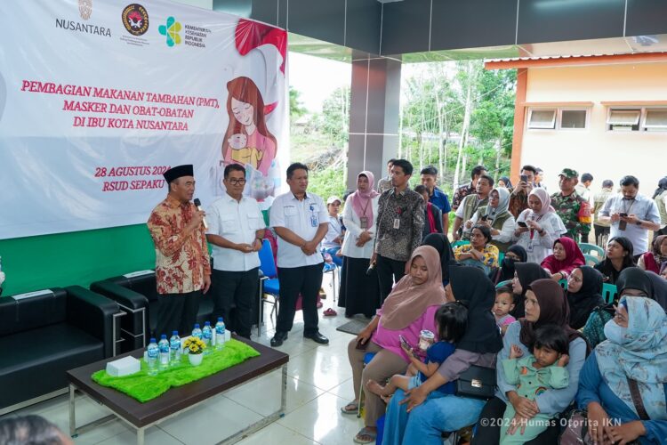 Cegah Stunting, Otorita IKN Bagikan Makanan dan Obat-Obatan Gratis untuk Warga Sepaku