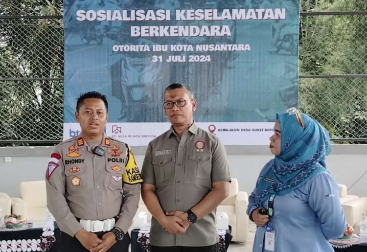 Sosialisasi keselamatan lalu lintas di IKN