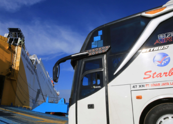 Pelindo kirim bus ke IKN. Foto: Pelindo