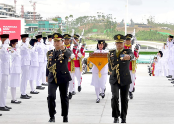 Pengukuhan Paskibra 2024 di IKN, Selasa 13 Agustus 2024. Foto: BPMI Setpres
