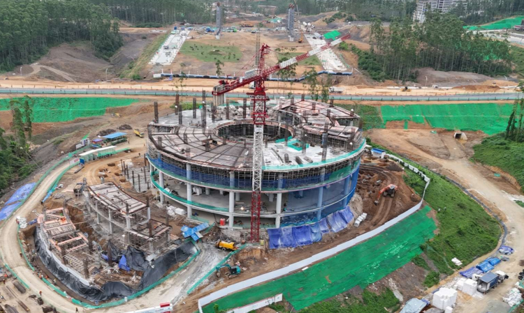 Pembangunan Kantor OIKN. Foto: Adhi Jaya/ RRI IKN