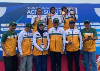 Koleksi 19 Emas, Kaltim Bertengger di Posisi 9 Klasemen Medali PON XXI