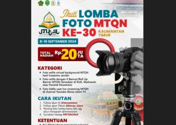 Lomba Selfie MTQN ke-30 Kaltim Berhadiah Rp 20 Juta, Gimana Caranya?