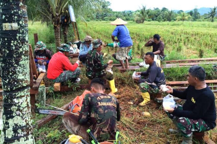 TNI Manunggal Membangun Desa di Kukar Diarahkan Topang Ketahanan Pangan IKN