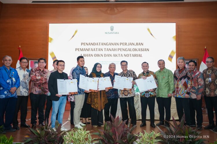 Otorita IKN dan 5 Investor Pelopor Teken Akta Notarial