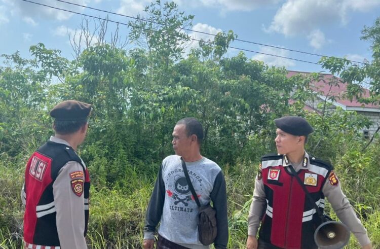 Samapta Polres PPU Gencarkan Patroli Karhutla di Lahan Kosong Sekitar Area IKN