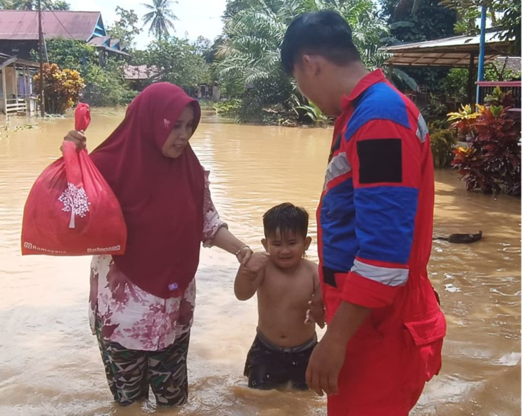 Hujan Lebat Guyur Sepaku Sekitar IKN, Sejumlah Rumah Warga Terendam Banjir