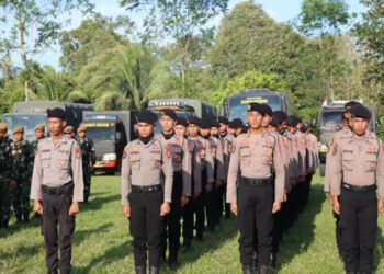 Polda Kaltim Lepas 1.631 Personel untuk Pengamanan Tempat Pemungutan Suara Pilkada 2024