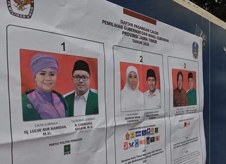 Suara Khofifah-Emil Melesat di Jawa Timur versi Real Count KPU