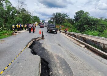 Akses Jalan Nasional Menuju IKN Ambles, PU Pasang Jembatan Bailey