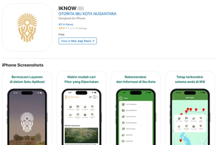 Sejak Awal Desember, Pengunduh Aplikasi IKNOW Bertambah 15 Ribu
