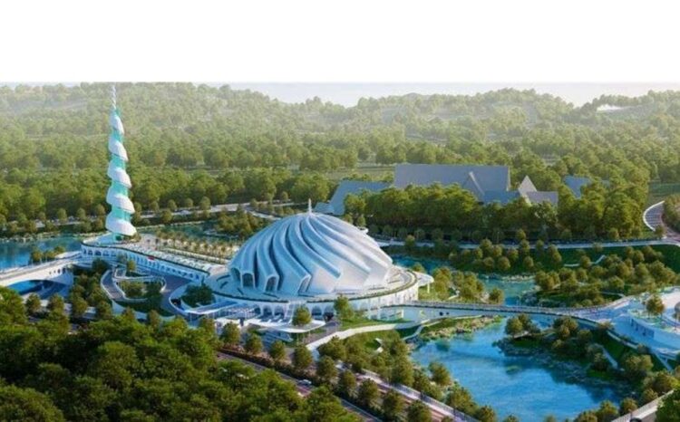 Proses Topping Off Masjid Negara IKN Ditarget Kelar Bulan Ini