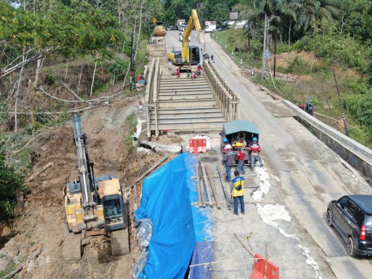 BBPJN Kaltim Targetkan Pemasangan Jembatan Bailey Menuju IKN Rampung Hari Ini