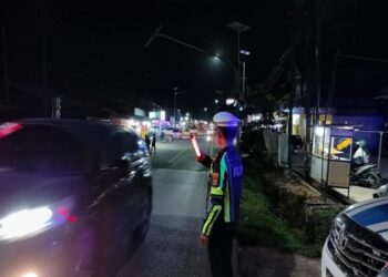 Antisipasi Balap Liar di Serambi IKN, Polres PPU Gelar Patroli Blue Light