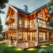 7 Tren Desain Rumah Kayu Dua Lantai Kian Populer di 2025, Estetik dan Modern