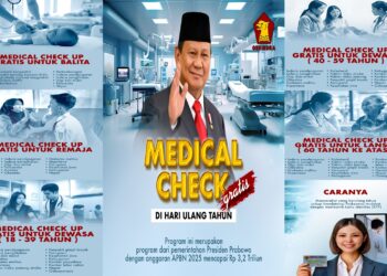 Pengumuman! Presiden Prabowo Beri Kado Medical Check Up Gratis untuk Warga yang Ulang Tahun di 2025