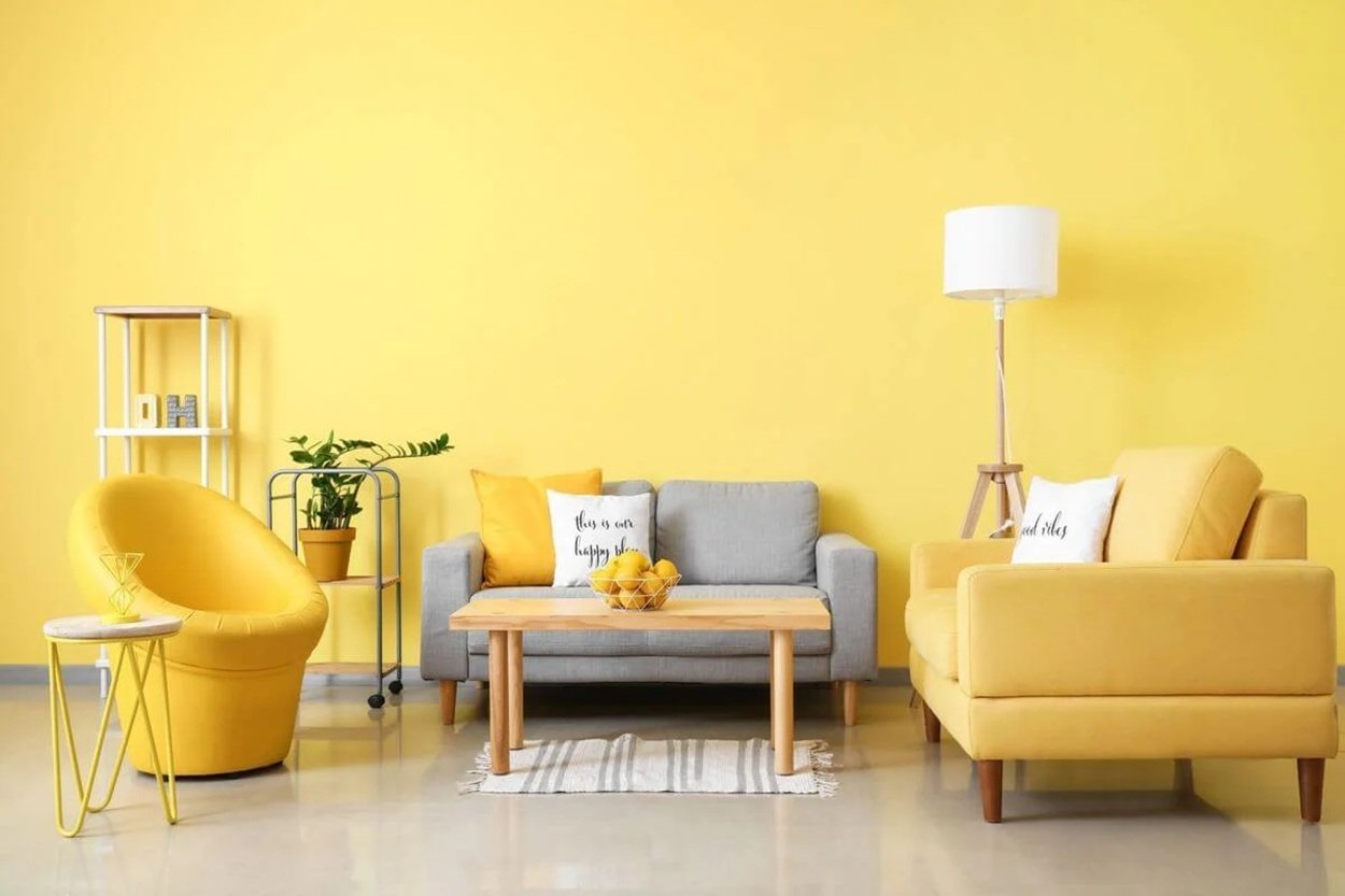 Warna Cat Rumah kuning cerah