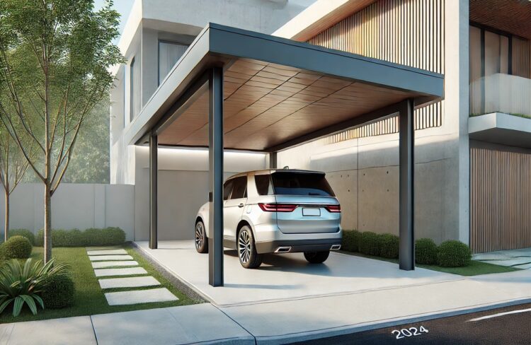 Desain Carport Modern, Pelindung Mobil Sekaligus Memberi Kesan Elegan