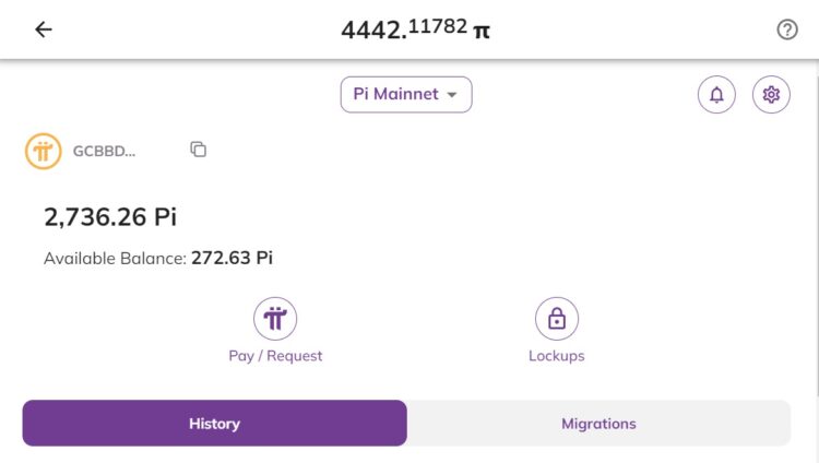Gambar dompet PI Coin (Pi Network) dan bursa cryptocurrency