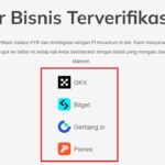 Gambar platform terverifikasi KYB: OKX, Bitget, Gate.io, dan Pionex