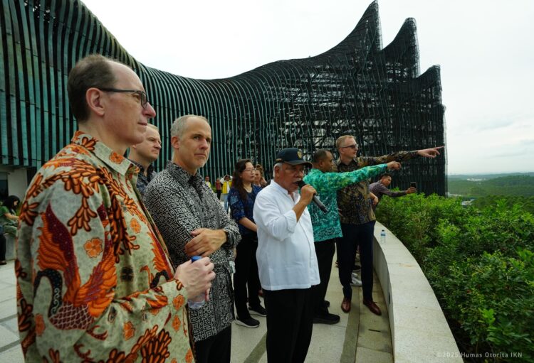 Basuki Hadimuljono memaparkan progres pembangunan IKN di Nusantara International Partners Visit 2025